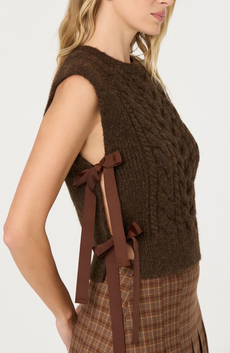 ASTR the Label Cortney Sweater Vest, Alternate, color, Brown