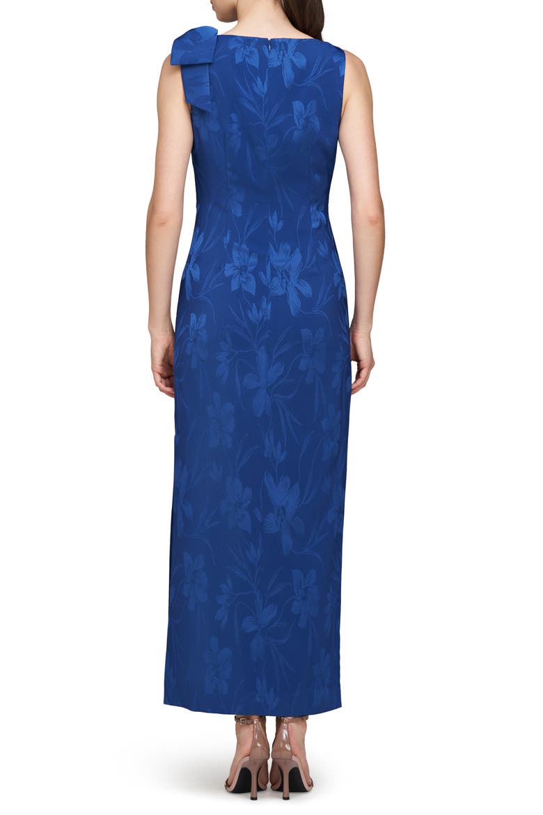 Vivienne Stretch Jacquard Gown, Alternate, color, BLUE QUARTZ