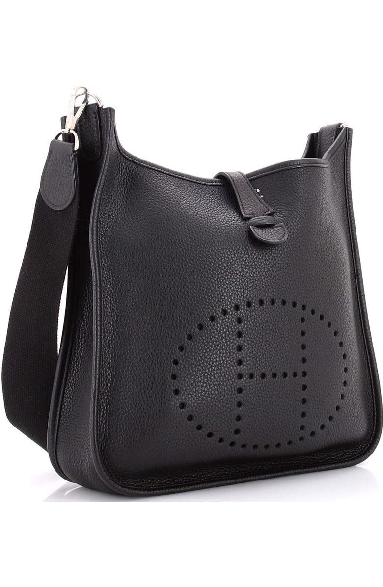 Pre-Owned Hermes Evelyne Bag Gen I Clemence PM, Alternate, color, Noir