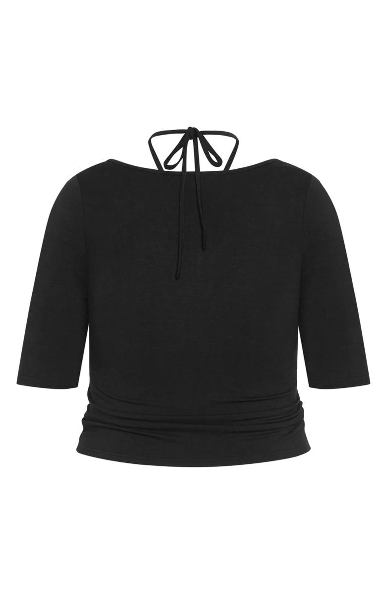 City Chic Mariana Ruched Crop Top, Alternate, color,
