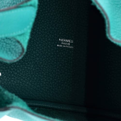 Pre-owned Hermes  Hermes Picotin Lock Bag Clemence Pm In Green