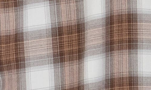Nordstrom Merino Wool Flannel Button-up Shirt In Brown