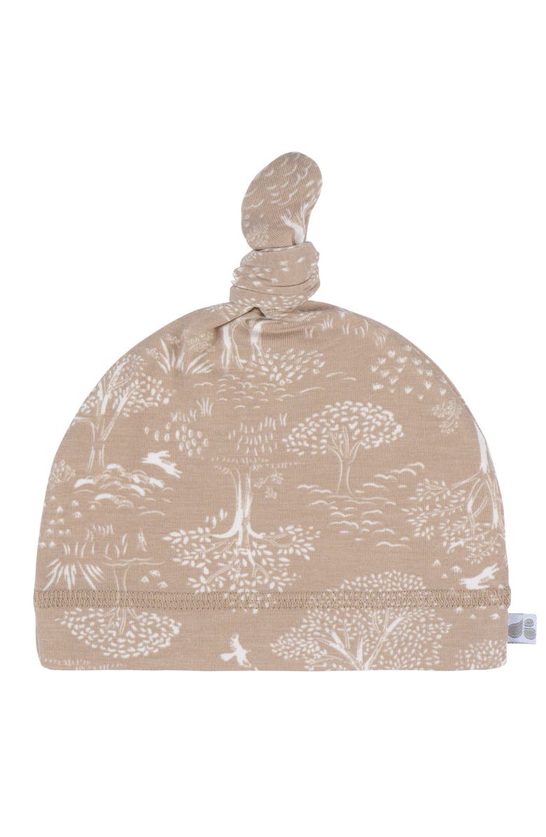 Just Born Swaddle Blanket & Hat Set, One Size, Alternate, color, Tan Forest