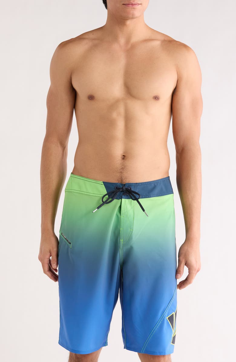 Volcom Vee Bee Mod 22 Swim Shorts, Main, color, Blue