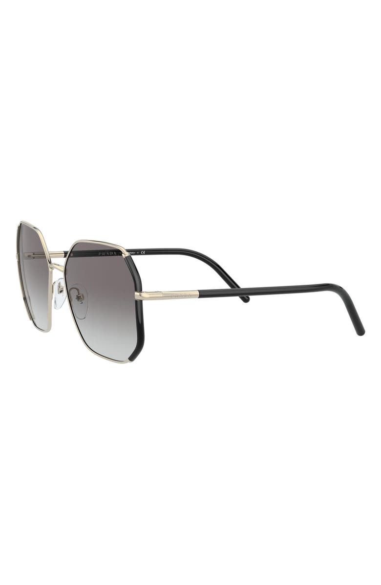 Prada 58mm Square Sunglasses, Alternate, color,