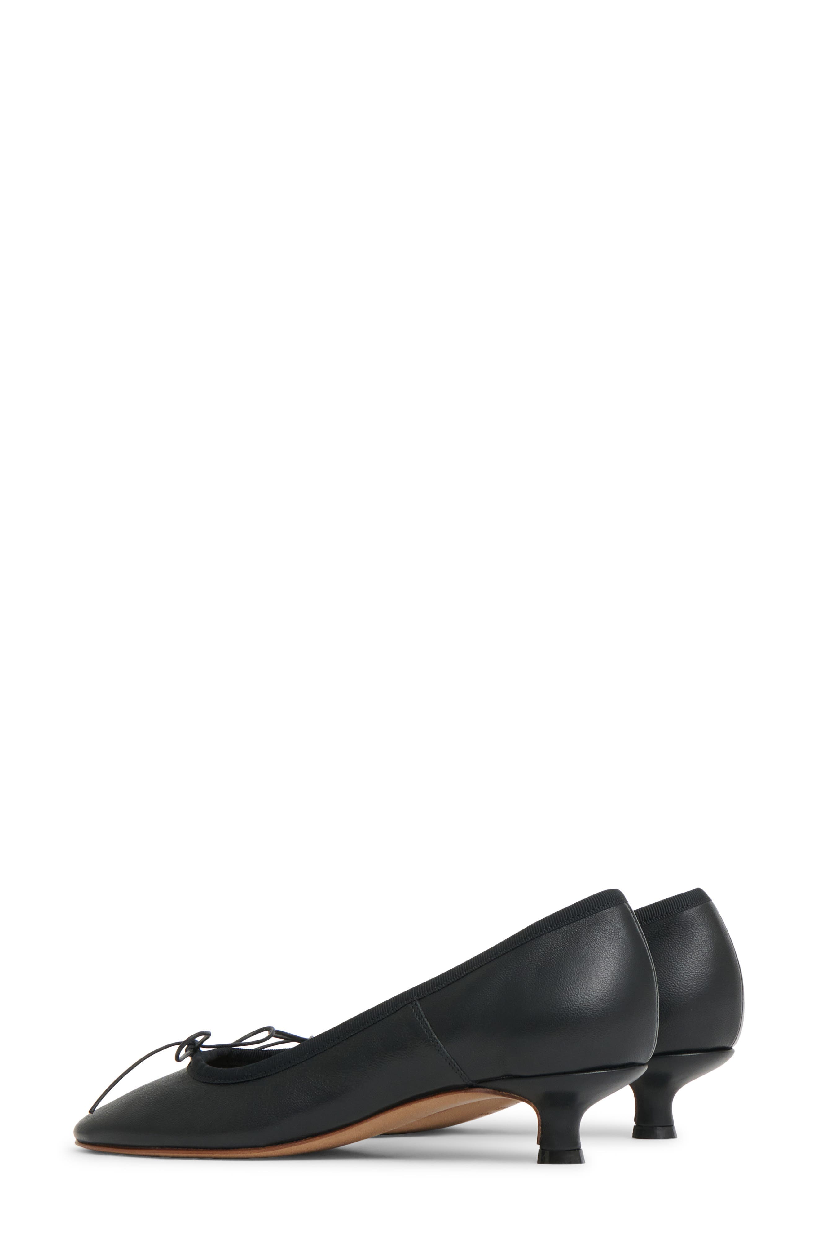 Mansur Gavriel Ballerina Kitten Heel Pump, Alternate, color, Black