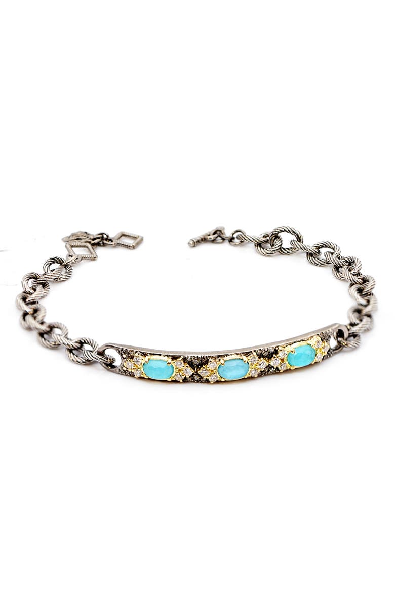Armenta Old World Turquoise & Diamond Bracelet, Alternate, color, Turquoise