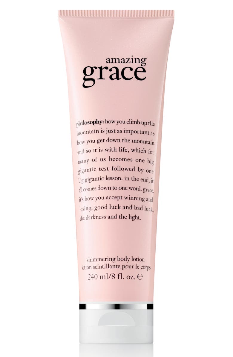 philosophy amazing grace shimmering body lotion, Main, color, 