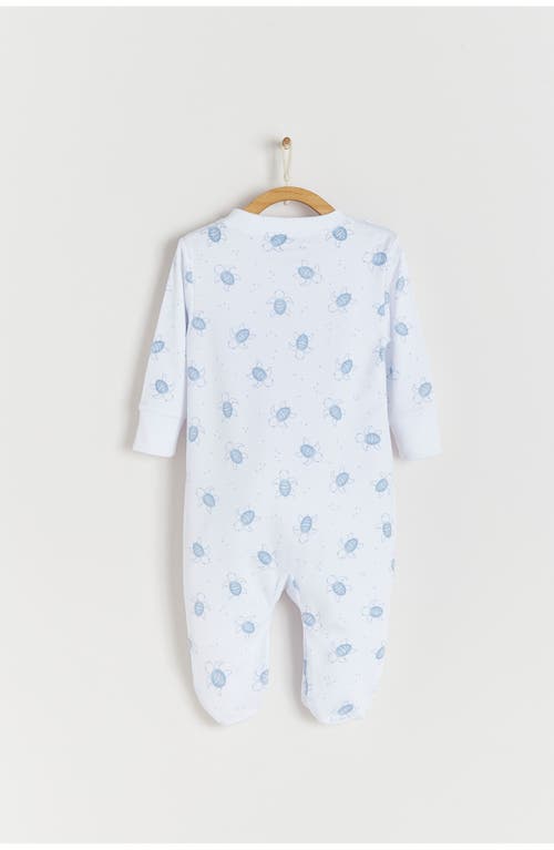 Babycottons Turtles Zip Footed Pajama