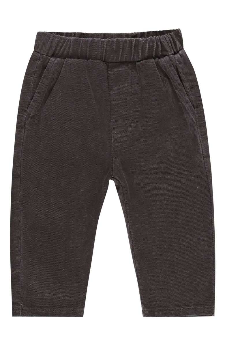 Rylee + Cru Otis Cotton Pants, Main, color, Washed Black