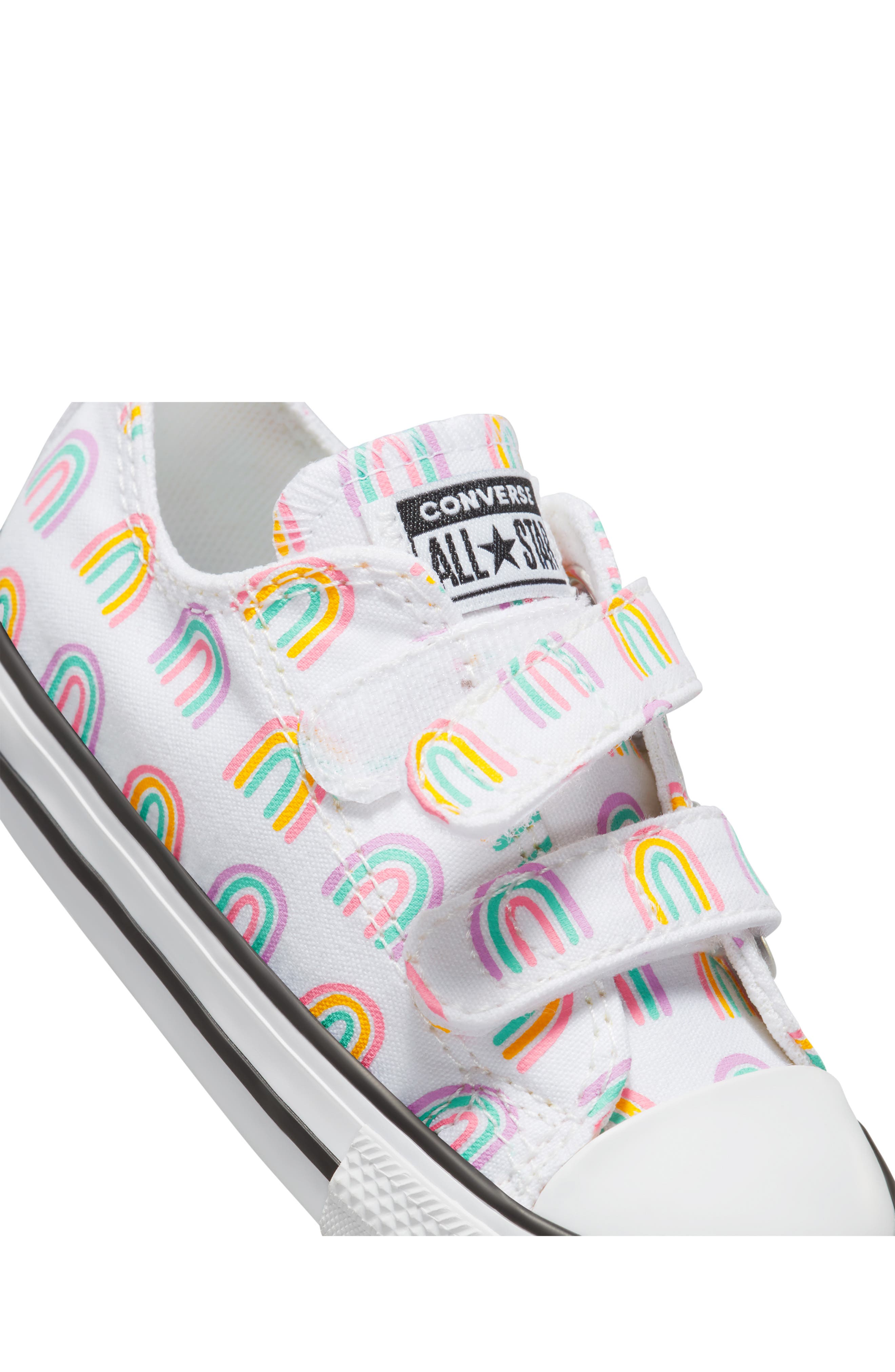 Converse Chuck Taylor<sup>®</sup> All Star<sup>®</sup> 2V Rainbow Print Sneaker, Alternate, color, 