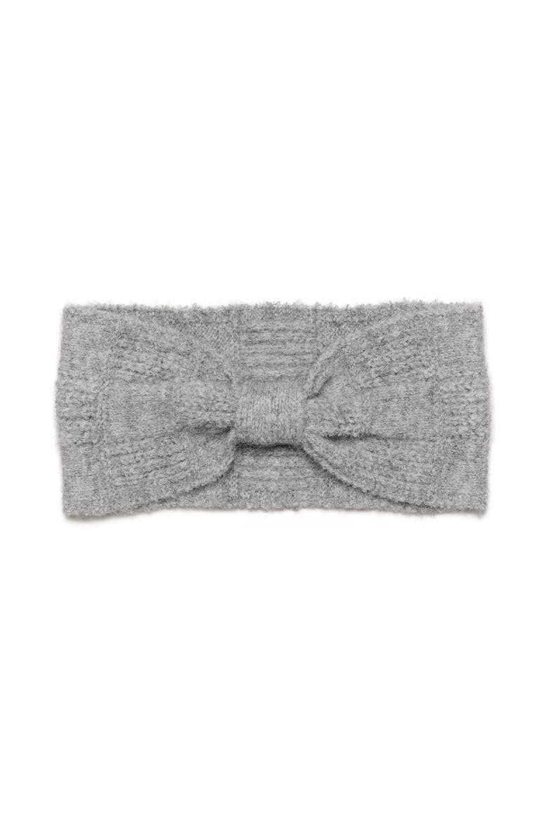 KAlouie Rib Knit Gathered Headband, Alternate, color, Grey Melange