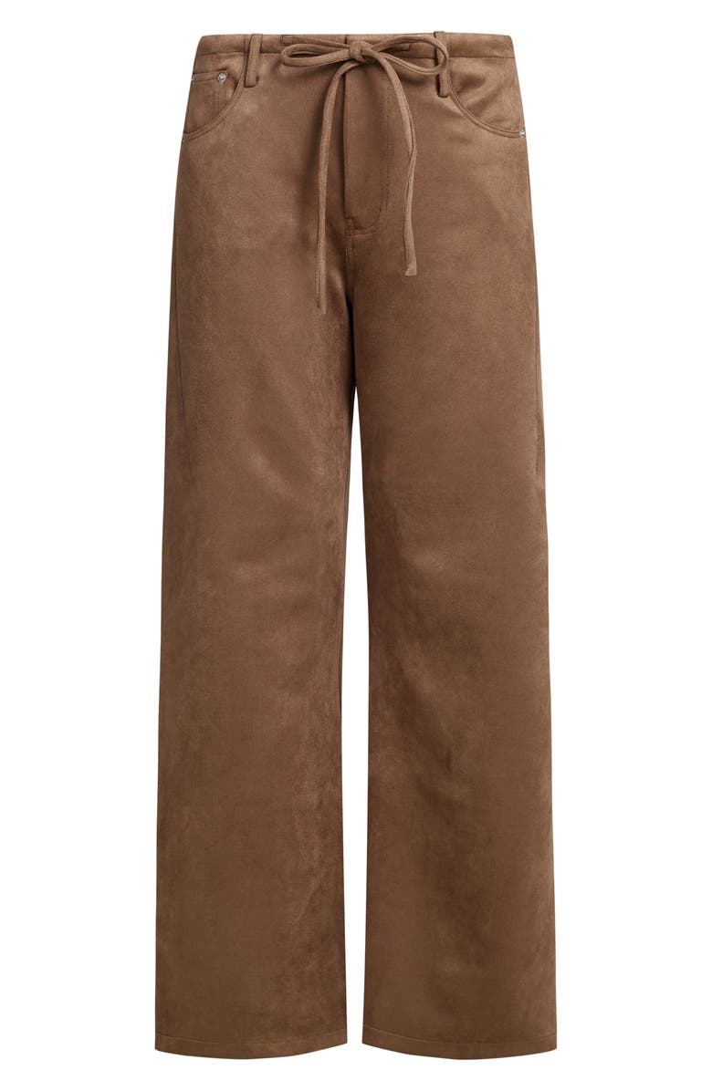 LIONESS Dusty Faux Suede Straight Leg Pants, Alternate, color,