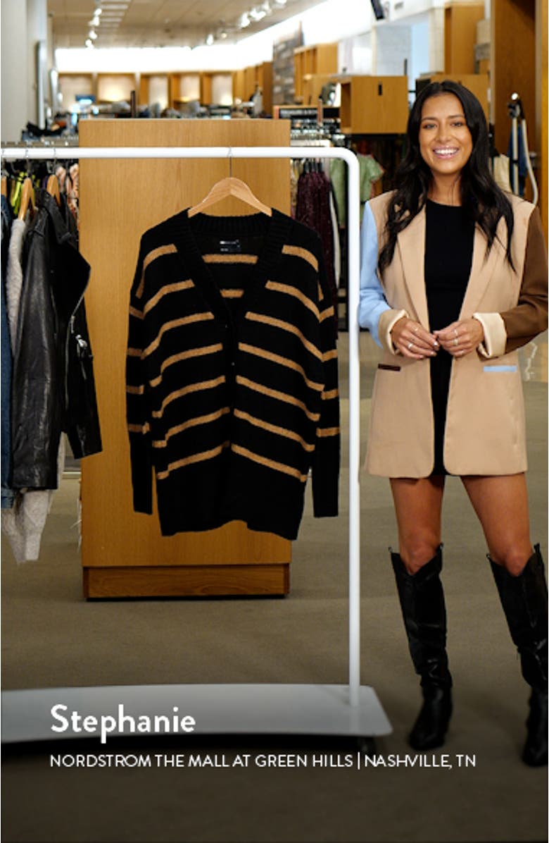 Stripe Button Front Cardigan, sales video thumbnail