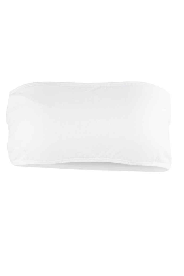 Bianca Strapless Bandeau Bikini Top, Alternate, color, White