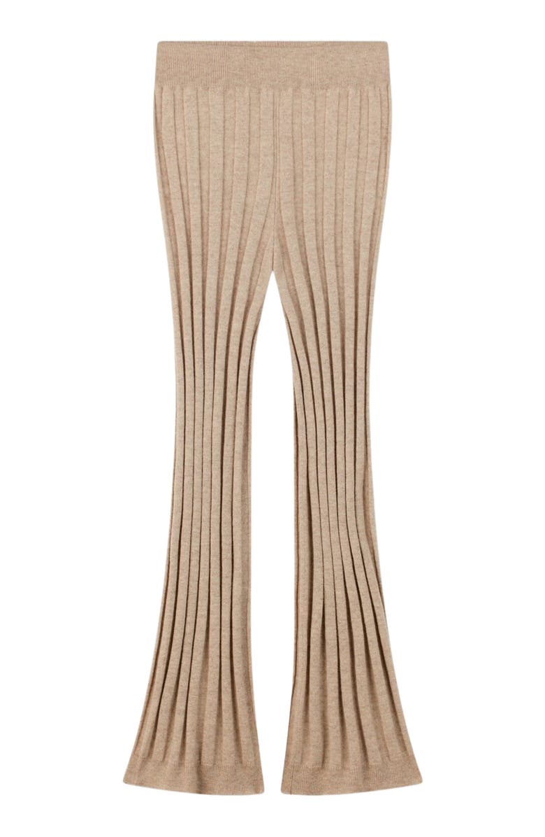 GOBI Mongolian Cashmere Textured Knit Cashmere Pants, Alternate, color, Warm Grey