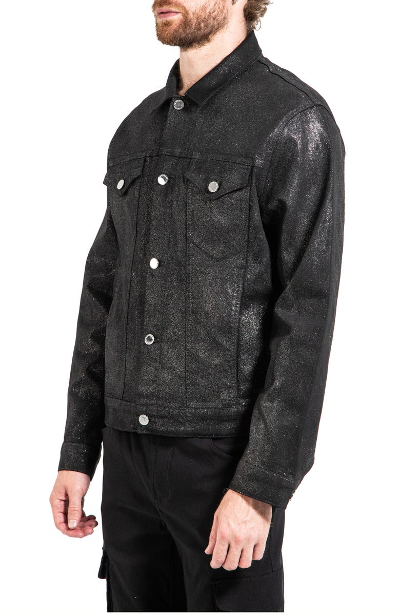 Monfrère Skyfall Glitter Denim Jacket, Alternate, color, 