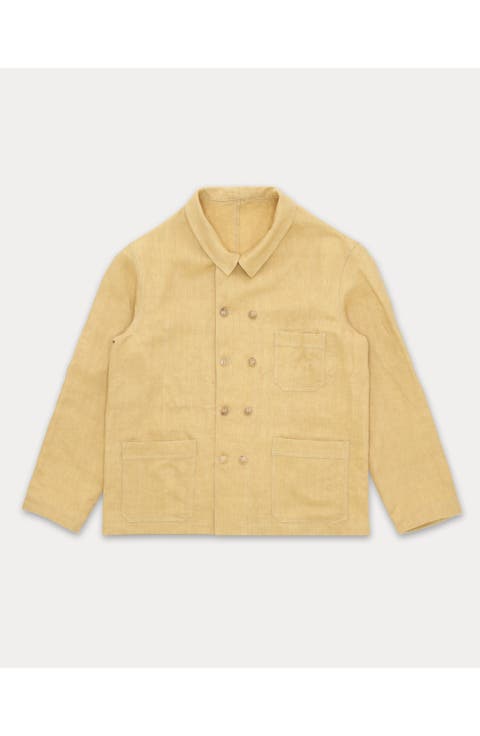 Garçon Double-Breasted Linen Jacket