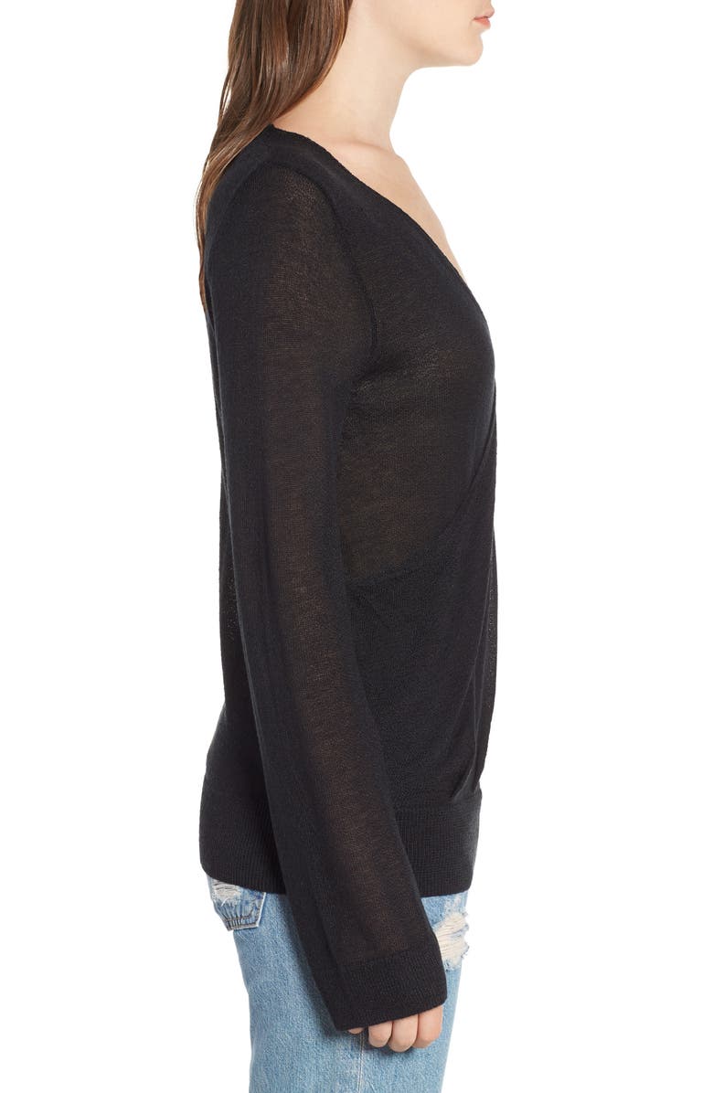 Hinge Surplice Sweater, Alternate, color, 