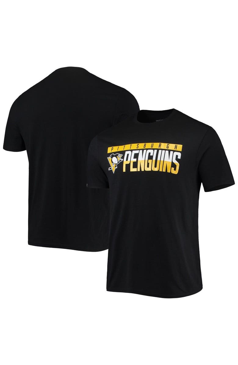 LEVELWEAR Men's Levelwear Black Pittsburgh Penguins Richmond Wordmark T-Shirt, Alternate, color,