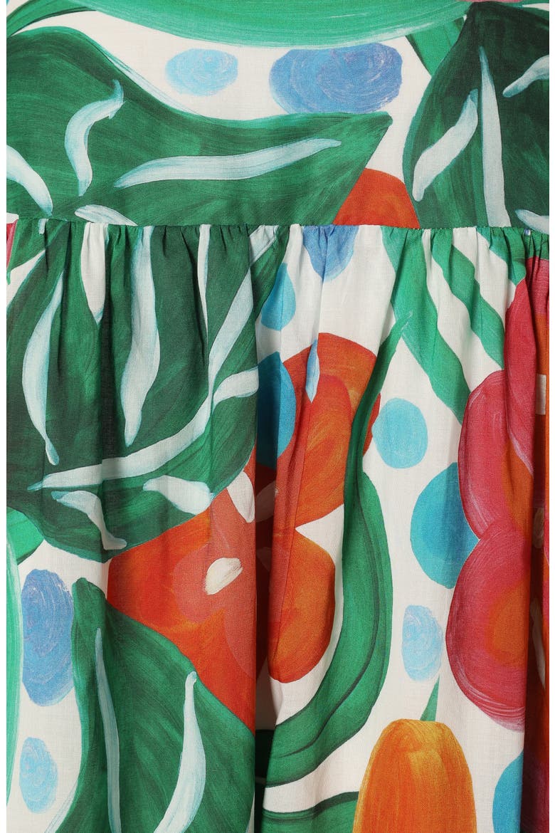 Miuccia Floral Cotton Maxi Sundress, Alternate, color, KAUAI