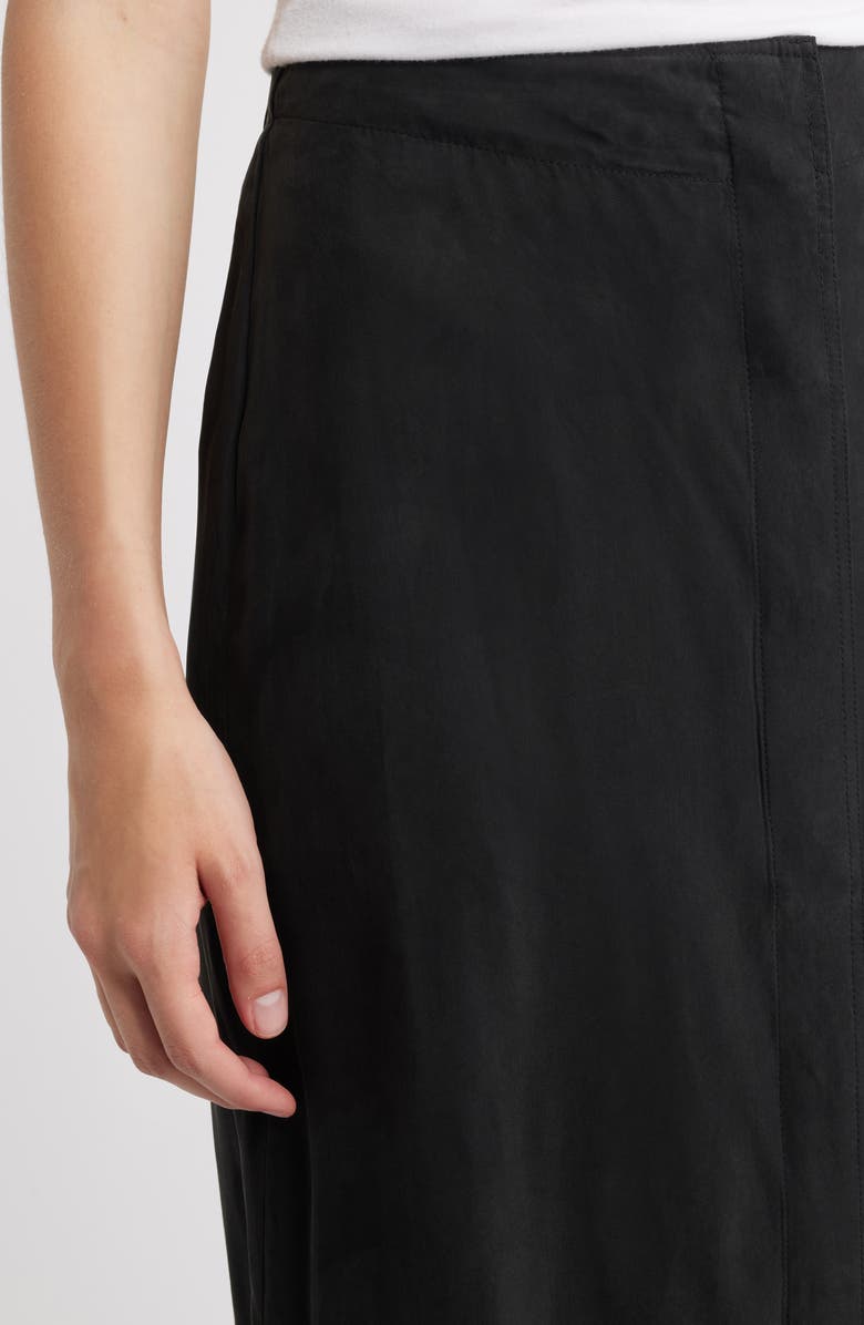 Alex Mill Oliva A-Line Midi Skirt, Alternate, color, Rich Black