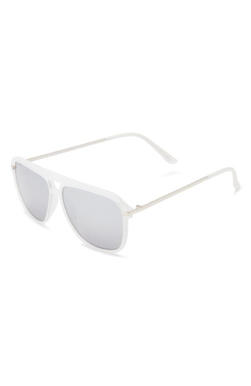 Vince Camuto Aviator Sunglasses In Transparent