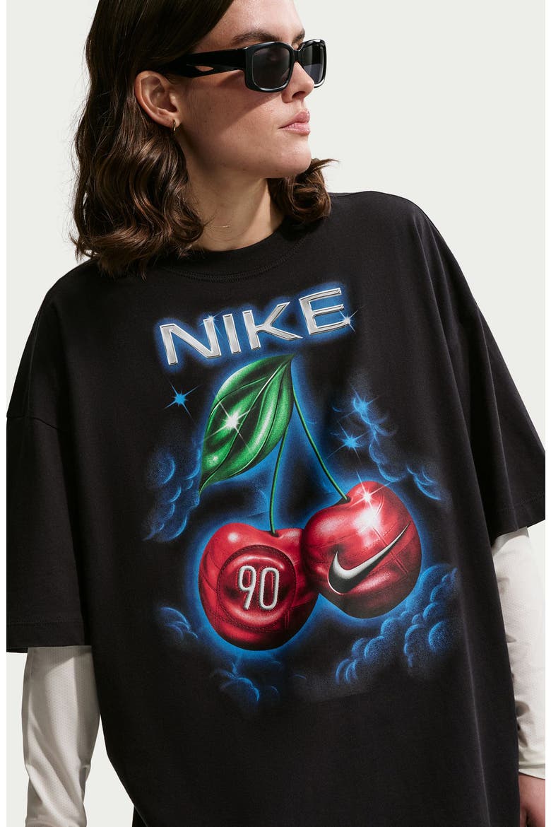 Sportswaer Classic Oversize T-Shirt, Alternate, color, BLACK