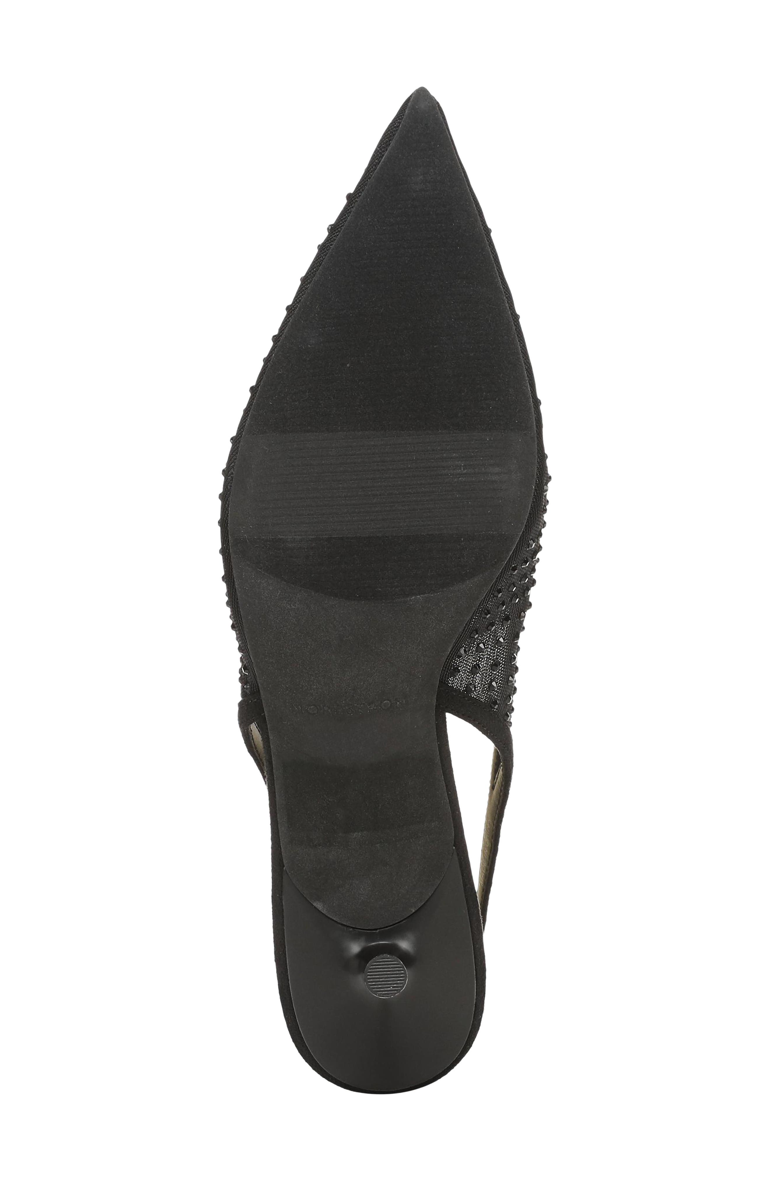 Liza Pointed Toe Pump (Nordstrom Exclusive), Alternate, color, BLACK METALLIC