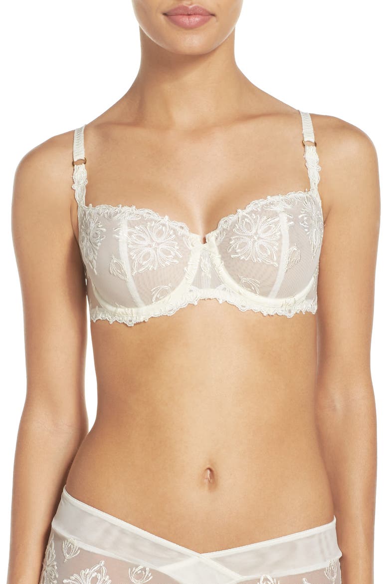 Champs-Élysées Underwire Demi Bra, Main, color, IVORY