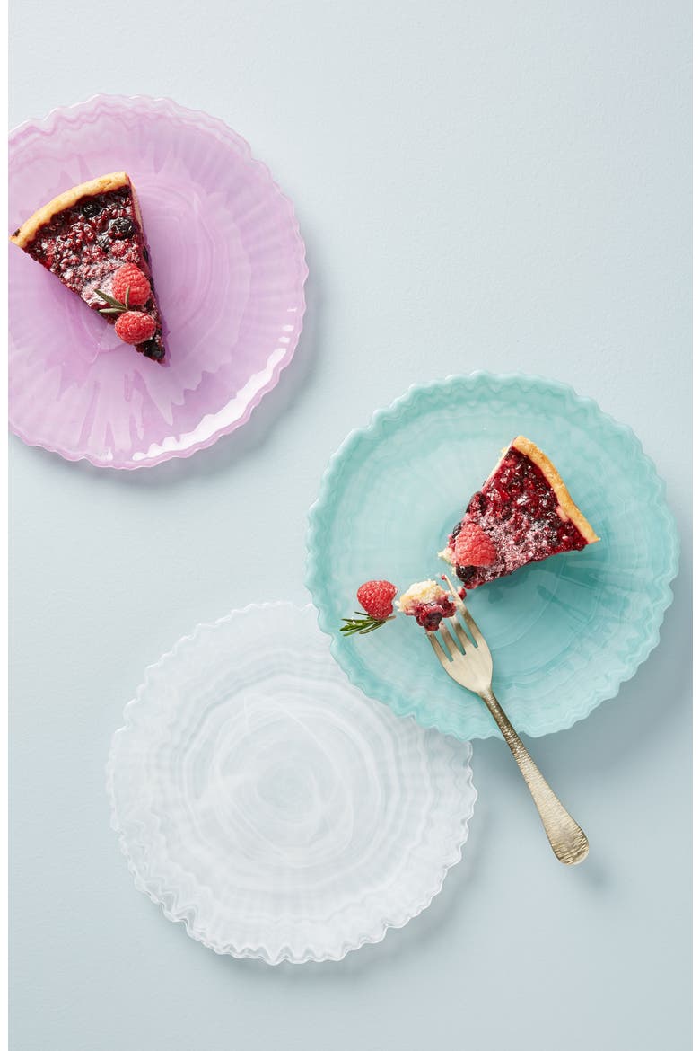 Anthropologie Alma Dessert Plate, Main, color, WHITE
