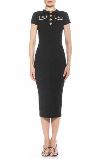 Alexia Admor Rhys Crewneck Knit Sheath Midi Dress