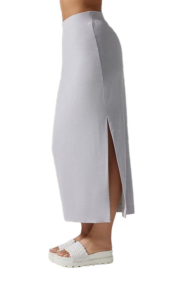 Tavi Brushed Tec Knit Midi Skirt, Alternate, color, Ash
