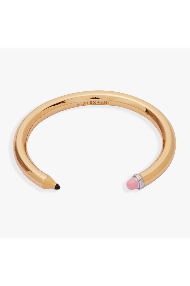 Pencil Cuff, Alternate, color, Gold
