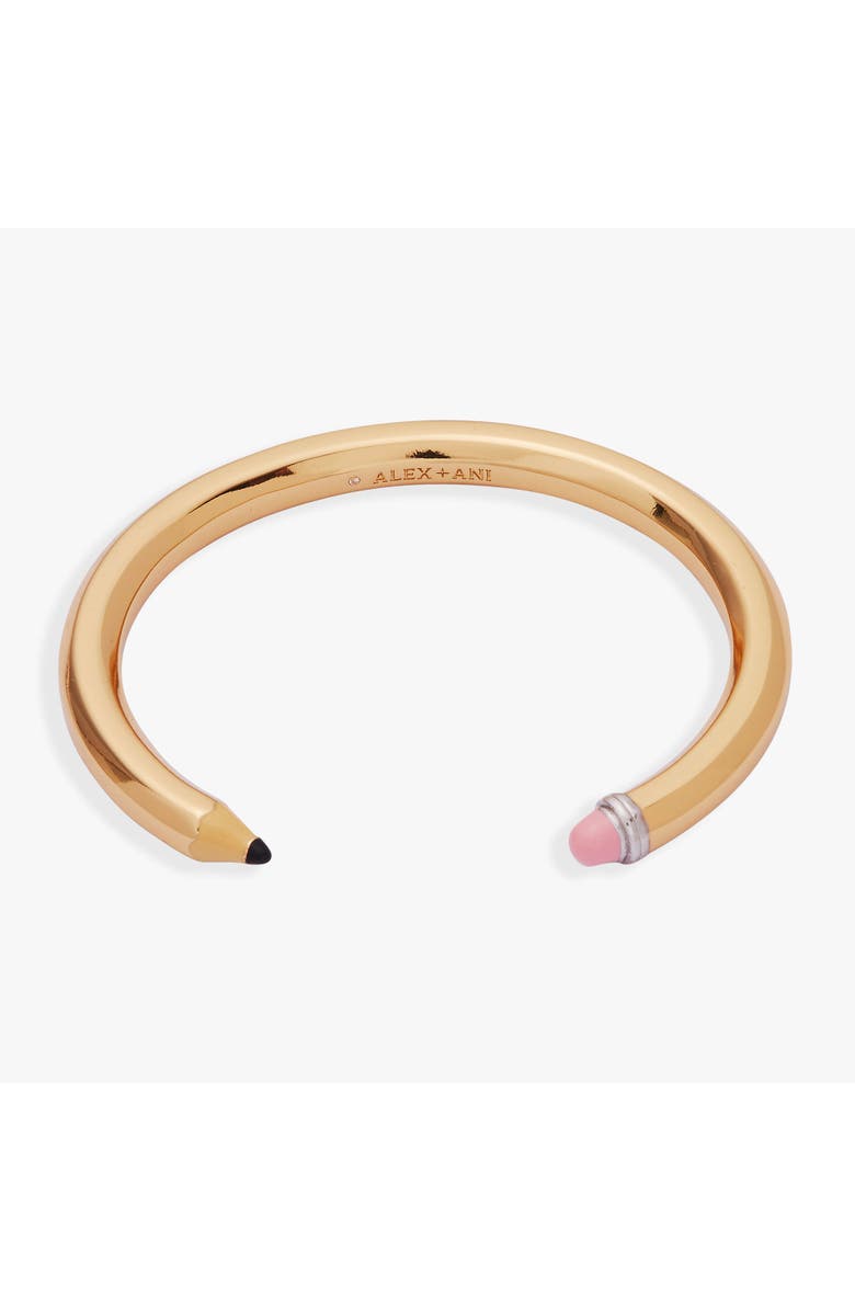 Alex and Ani Pencil Cuff, Alternate, color, Gold