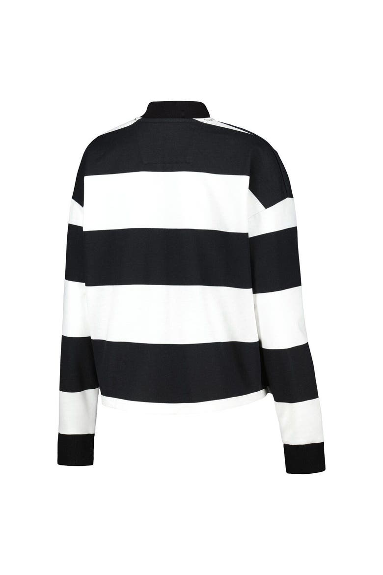 Women's Antigua  White Portland Timbers Radical Rugby Stripe Long Sleeve T-Shirt, Alternate, color, White