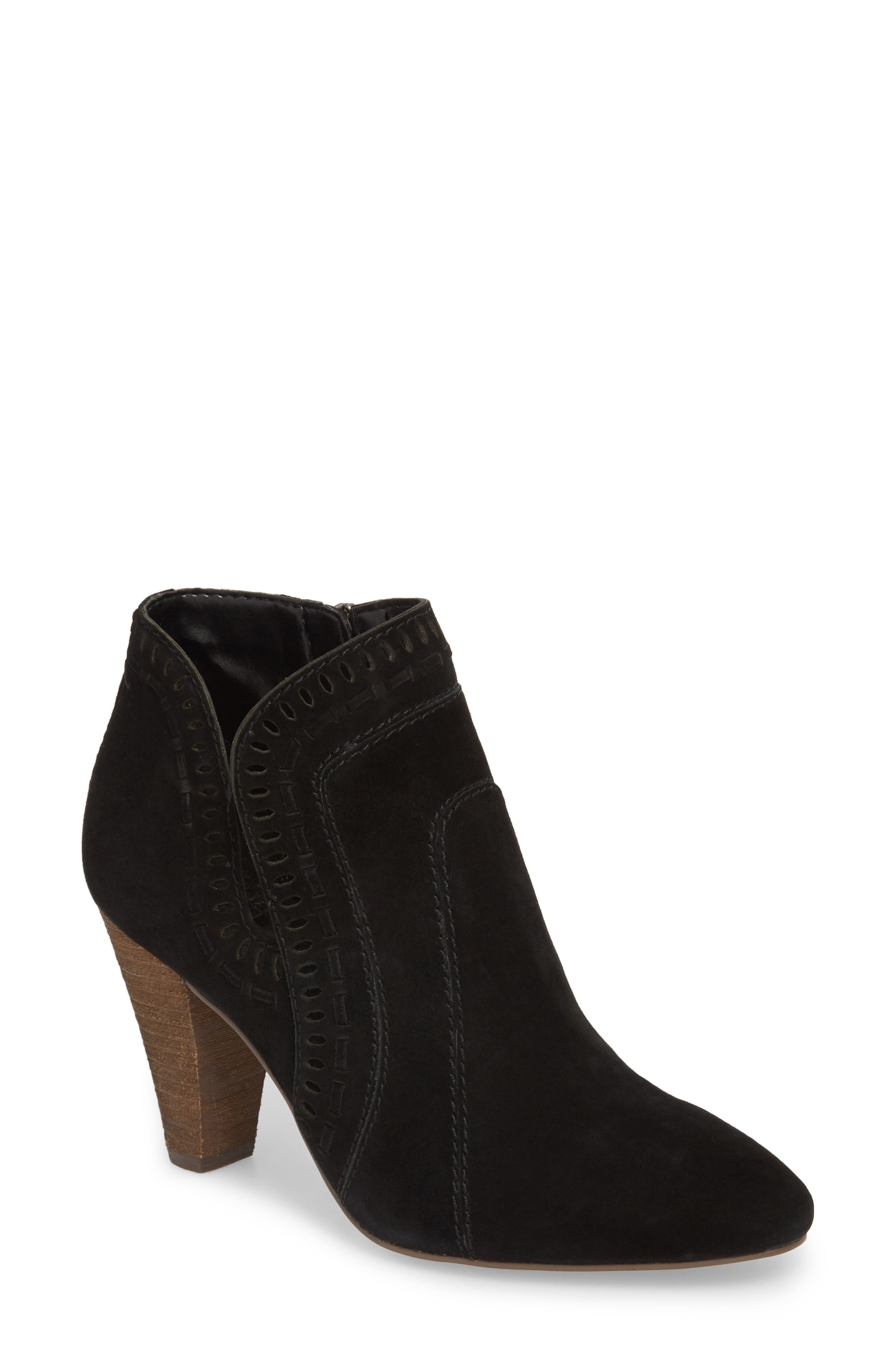 Reeista Bootie, Main, color, BLACK SUEDE