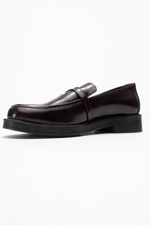 Forever & Always Shoes Galea Buckled Leather Loafers In Brown
