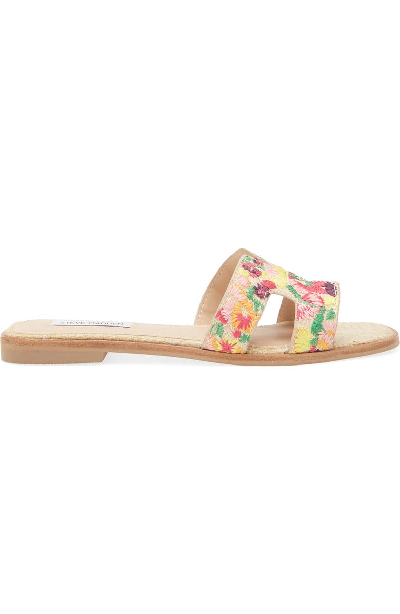 Steve Madden Hadyn Floral Embroidered Slide Sandal, Alternate, color,