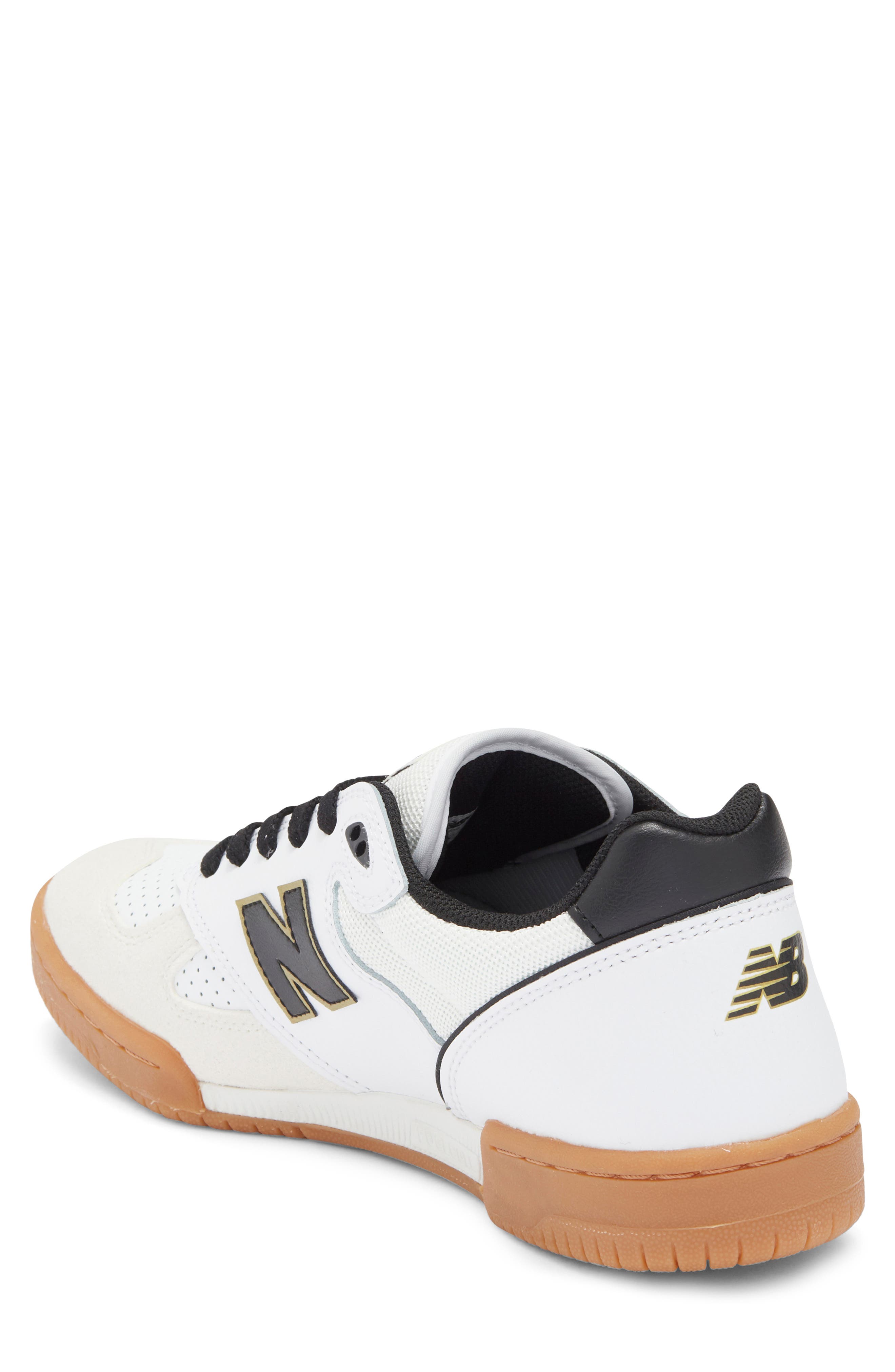New Balance 600 Sneaker, Alternate, color, White/ Black