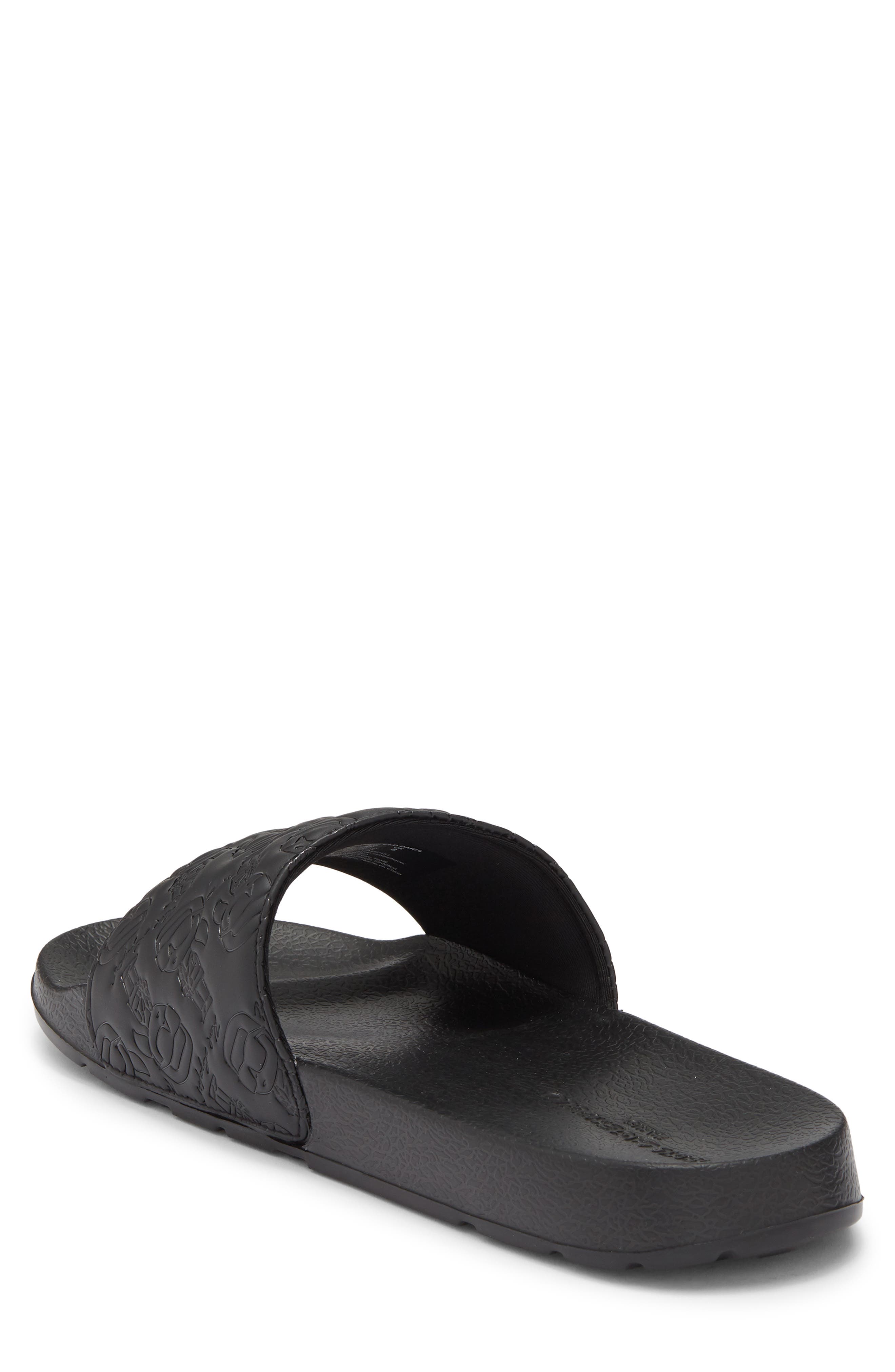 KARL LAGERFELD PARIS Prewitt Banded Slide Sandal, Alternate, color, Black