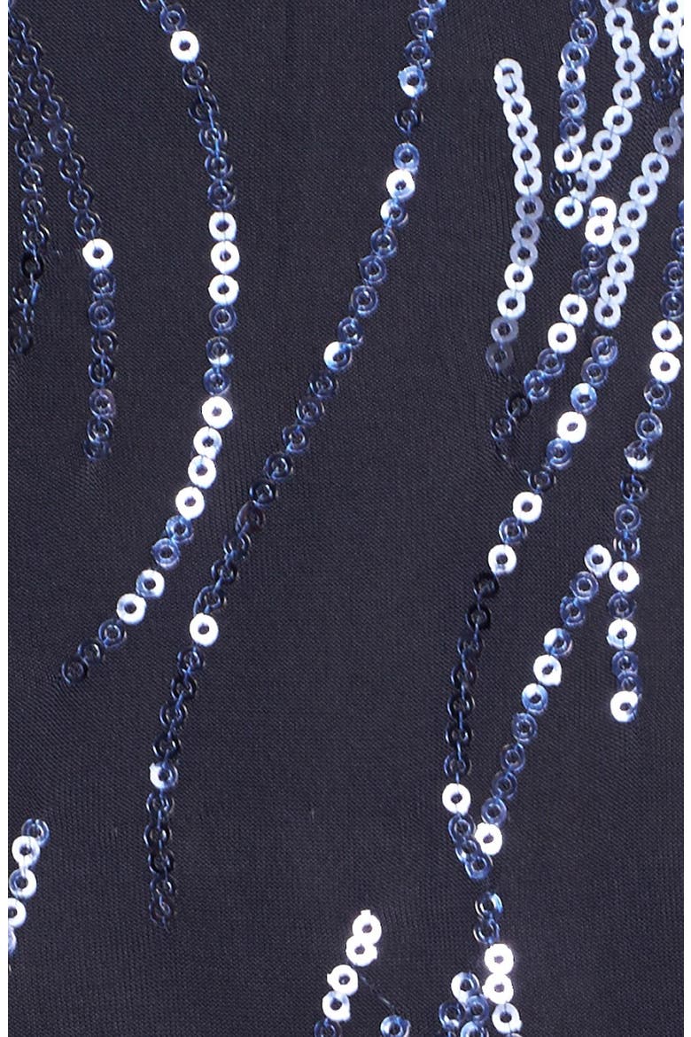 Sequin Mock Two-Piece Dress with Jacket, Alternate, color, NAVY
