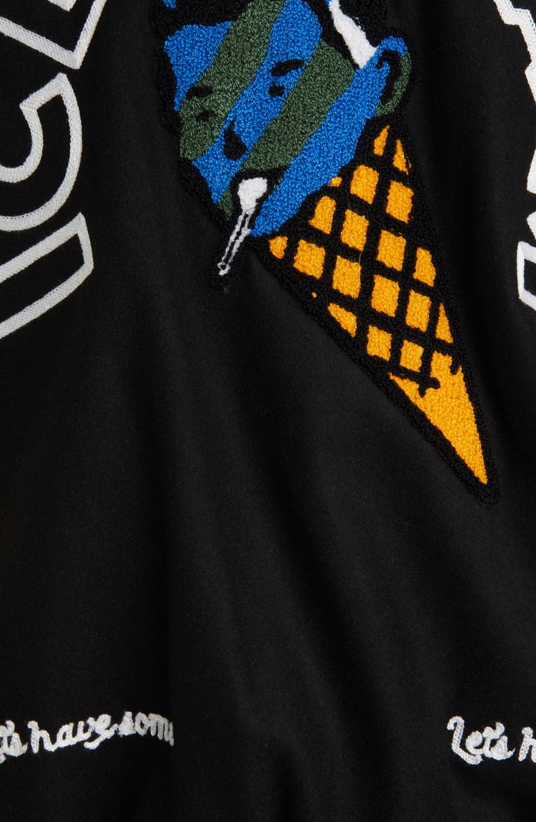 ICECREAM Dollar Sign Varsity Jacket, Alternate, color, 