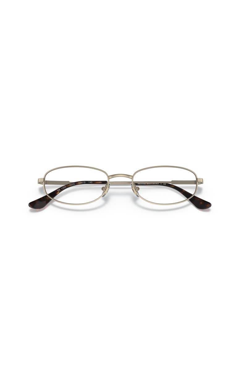 Brooks Brothers 52mm Oval optical glasses, Alternate, color, Gold