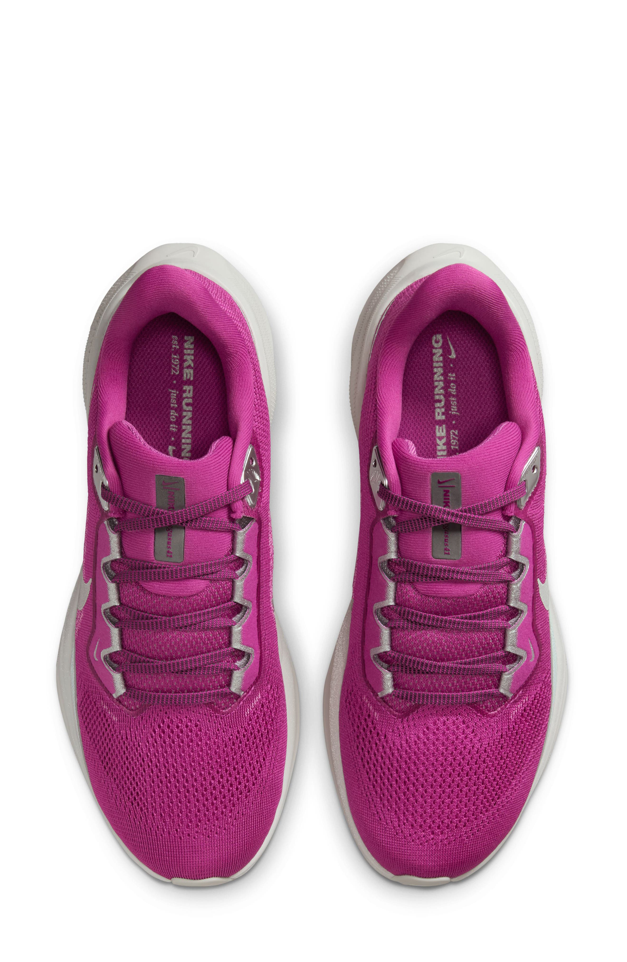 Air Zoom Pegasus 41 RPM Road Running Shoe, Alternate, color, FUCHSIA/ SILVER