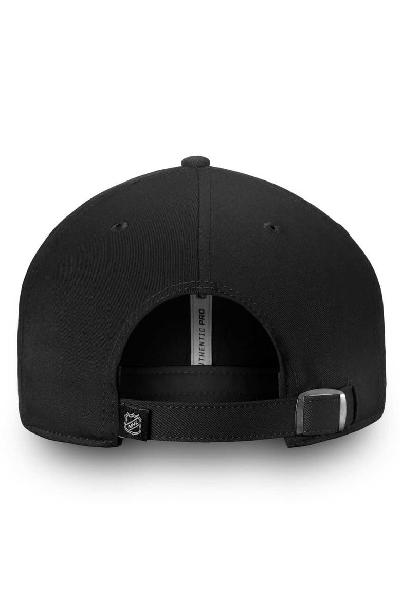 FANATICS Men's Fanatics Black Columbus Blue Jackets Authentic Pro Rinkside Fundamental Adjustable Hat, Alternate, color, Black
