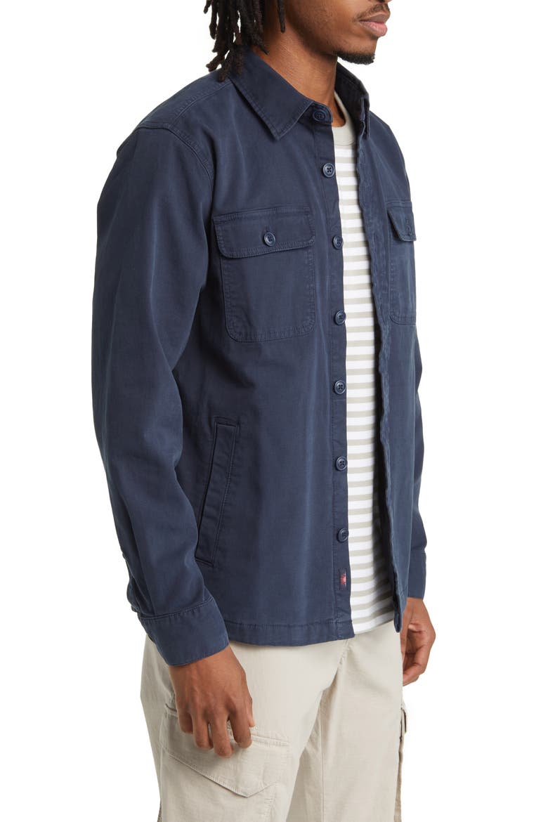 CPO Cotton Shirt Jacket, Alternate, color, NAVY