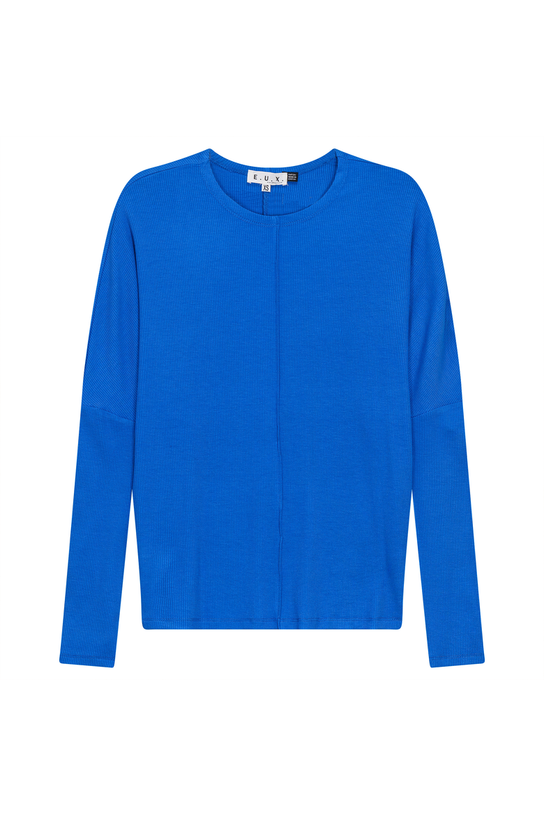 Knit Crew Neck Center Seam Dolman Sleeve Top, Alternate, color, French Blue