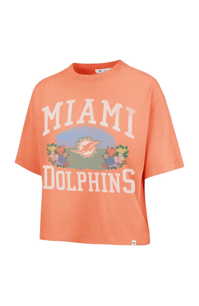 '47 Women's '47 Orange Miami Dolphins Florentina Montauk Cropped T-Shirt, Alternate, color, Orange