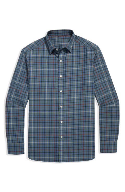 Madaket Tattersall Tech Twill Button-Up Shirt